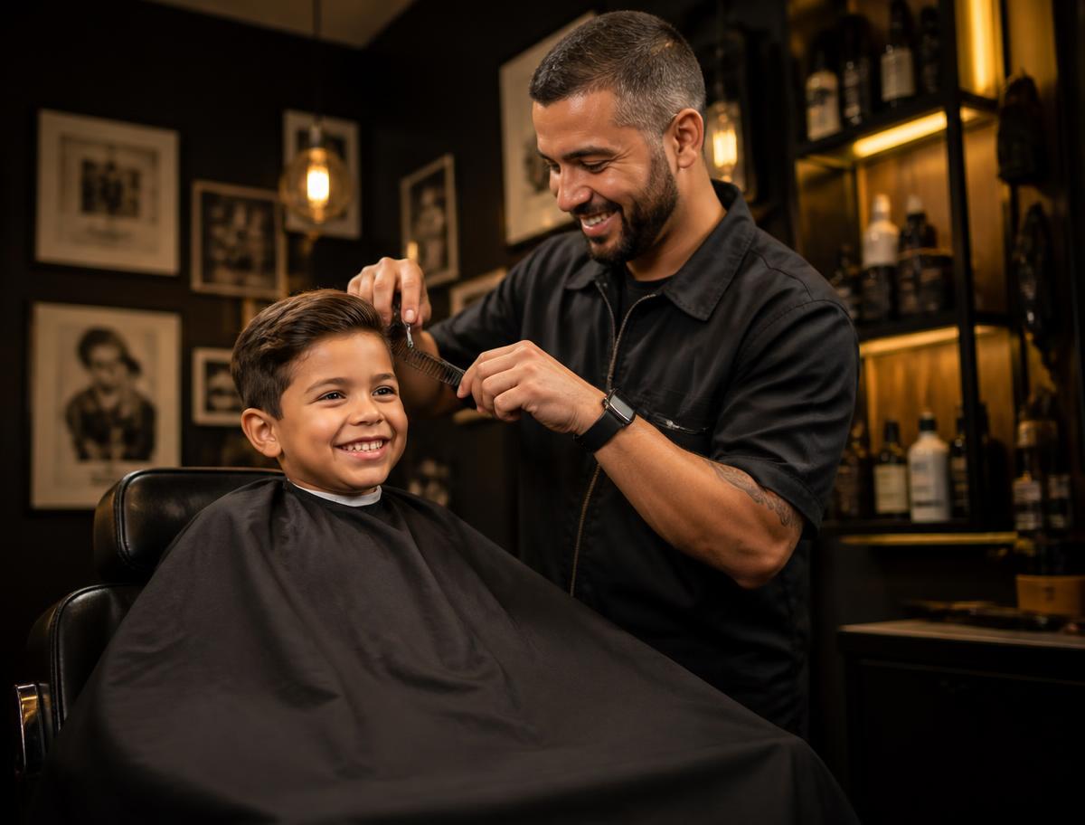 Corte Infantil na Barbearia Betel Japuí